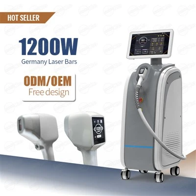 3000W Exchangeable Spot Size 808nm Машина для удаления волос с диодным лазером